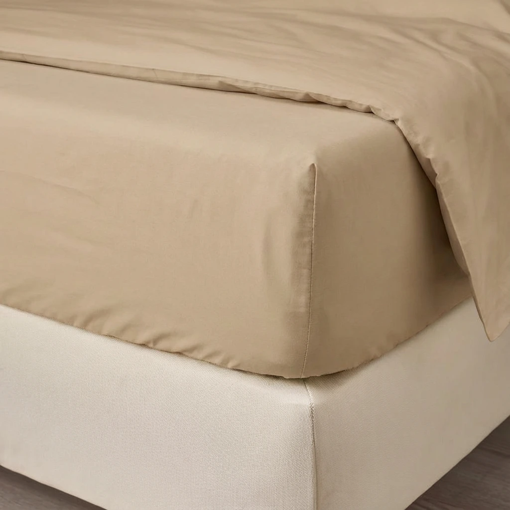 Ga Giường Cotton Satin Màu Trơn 12