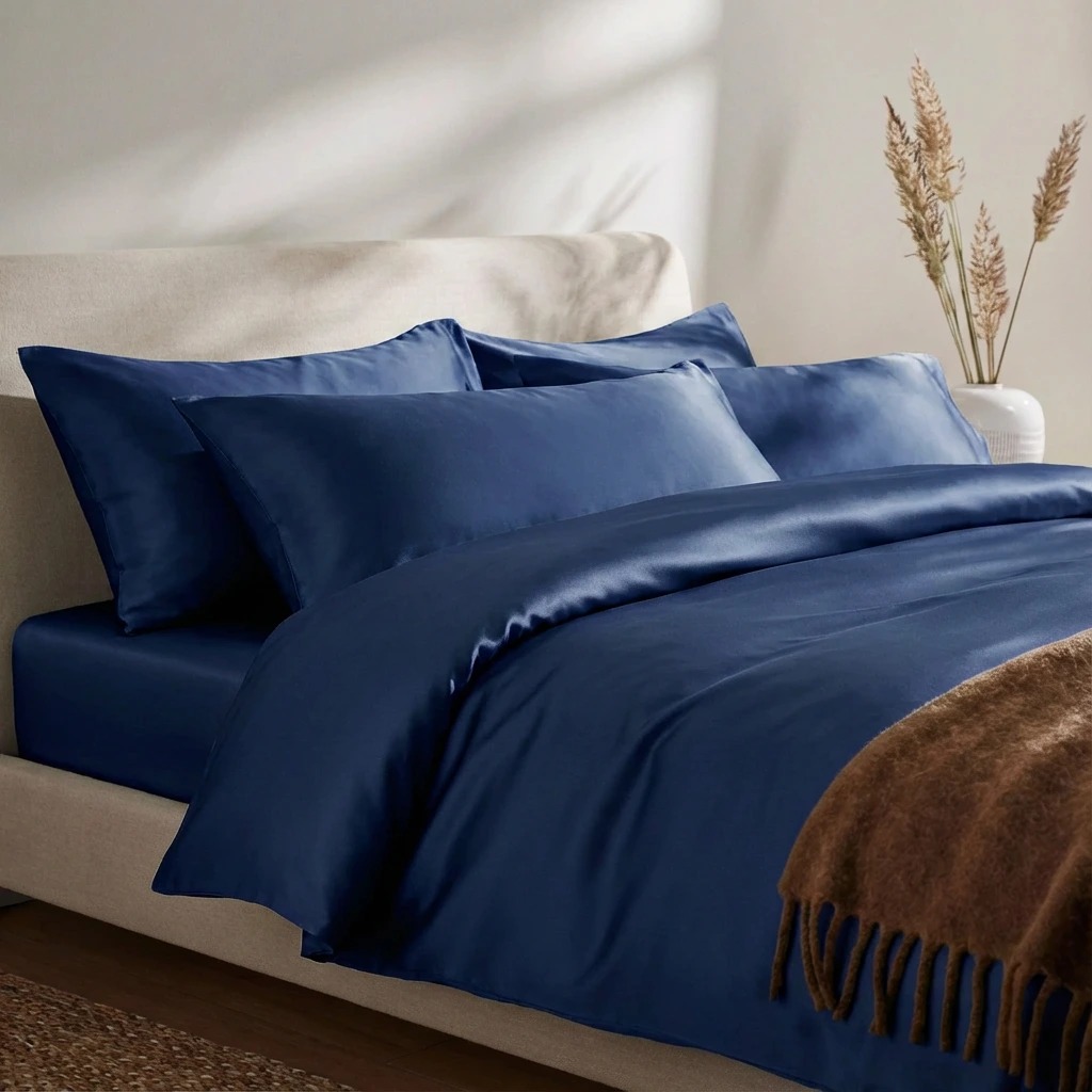 Vỏ Chăn Lụa Tencel 60s Màu Trơn 30