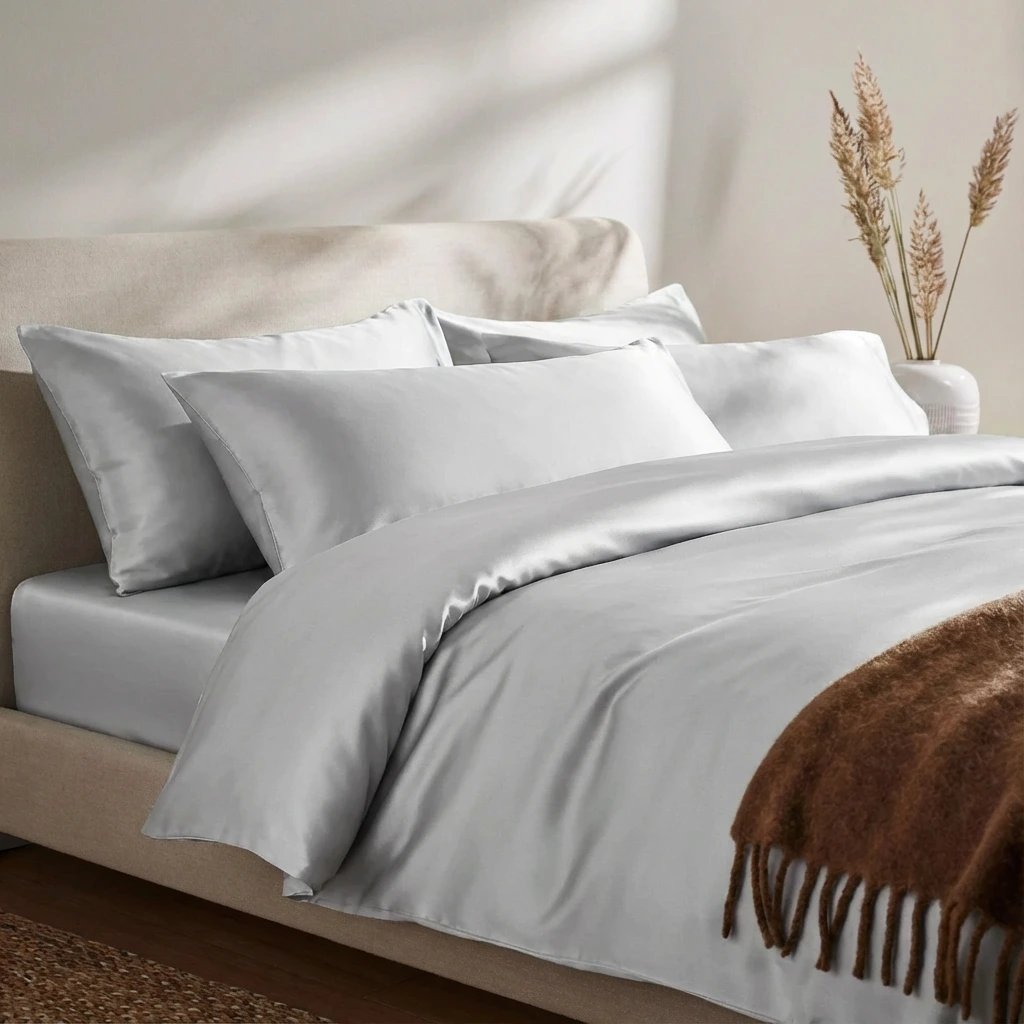 Vỏ Chăn Lụa Tencel 60s Màu Trơn 31