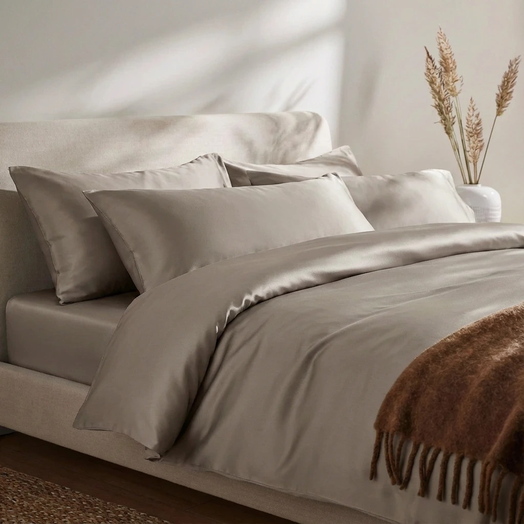 Vỏ Chăn Lụa Tencel 60s Màu Trơn 33