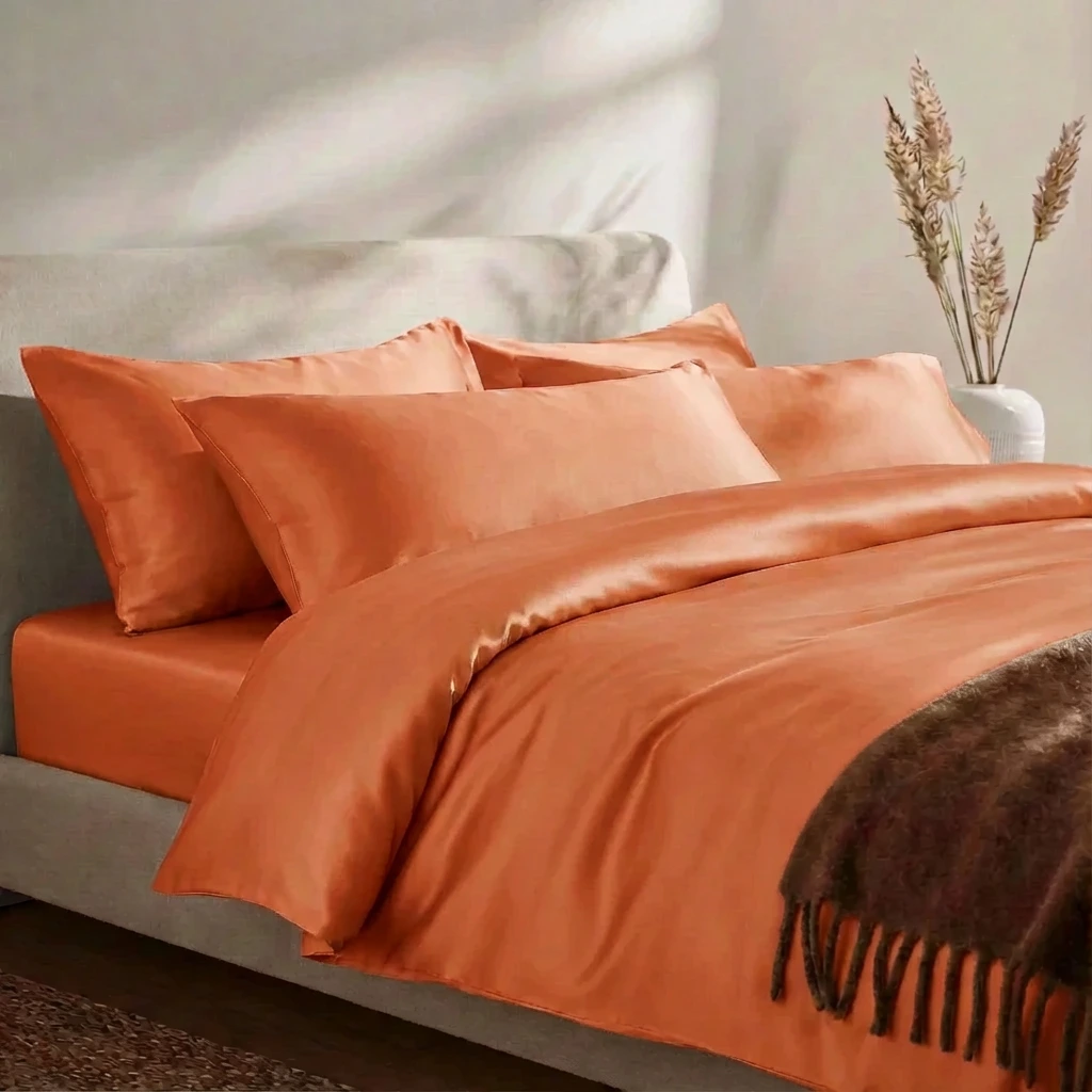 Vỏ Chăn Lụa Tencel 60s Màu Trơn 25