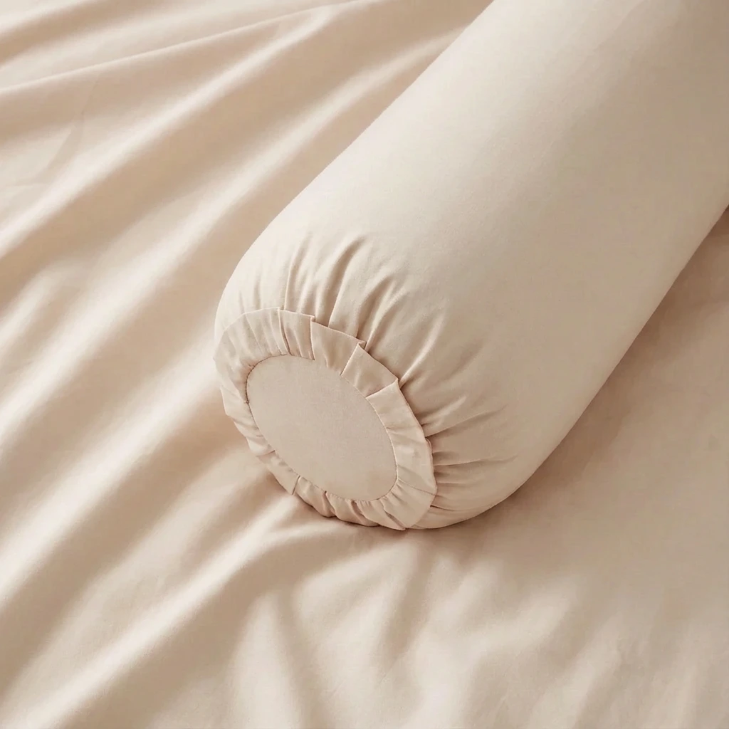 Vỏ Gối Ôm Cotton Satin Màu Trơn 4