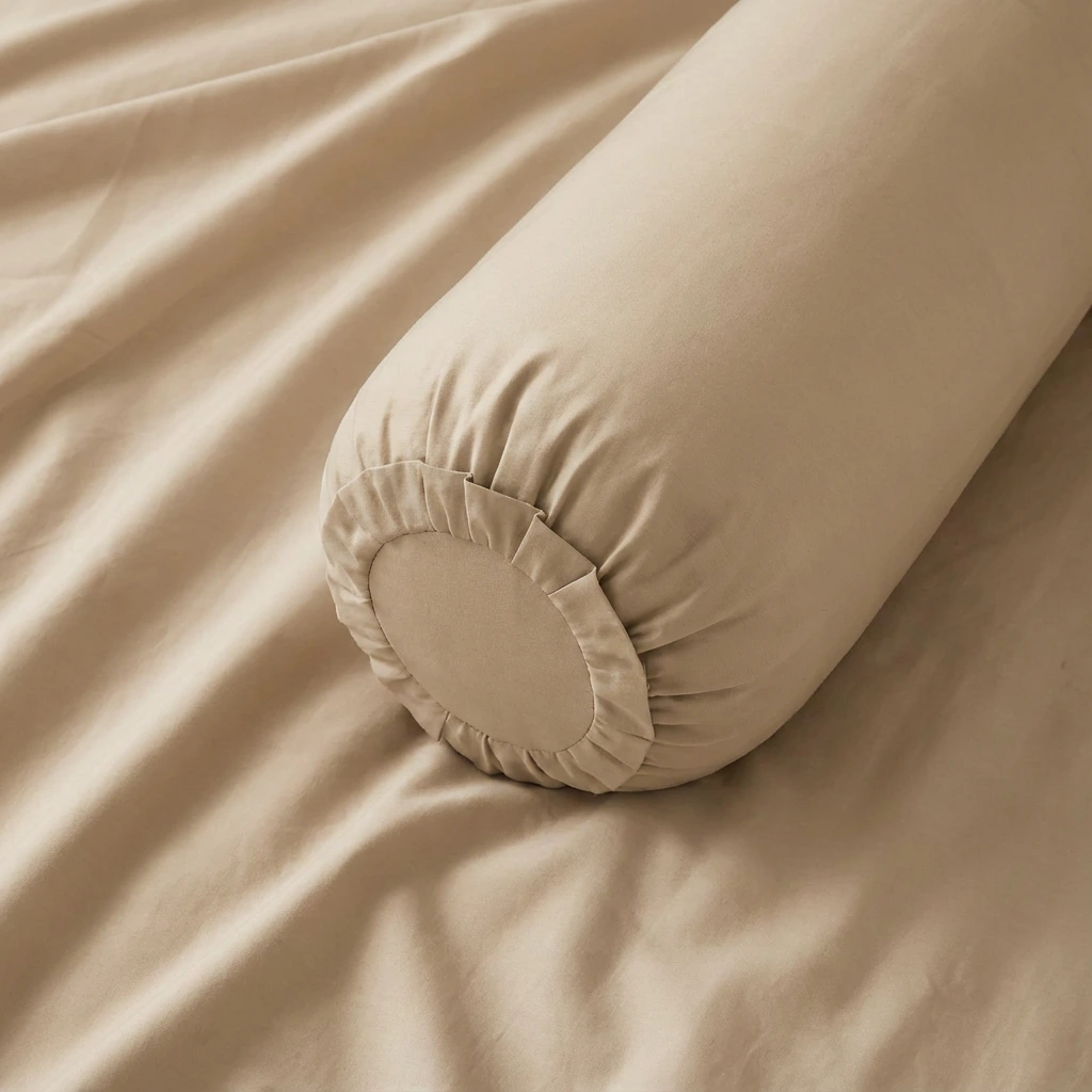 Vỏ Gối Ôm Cotton Satin Màu Trơn 2