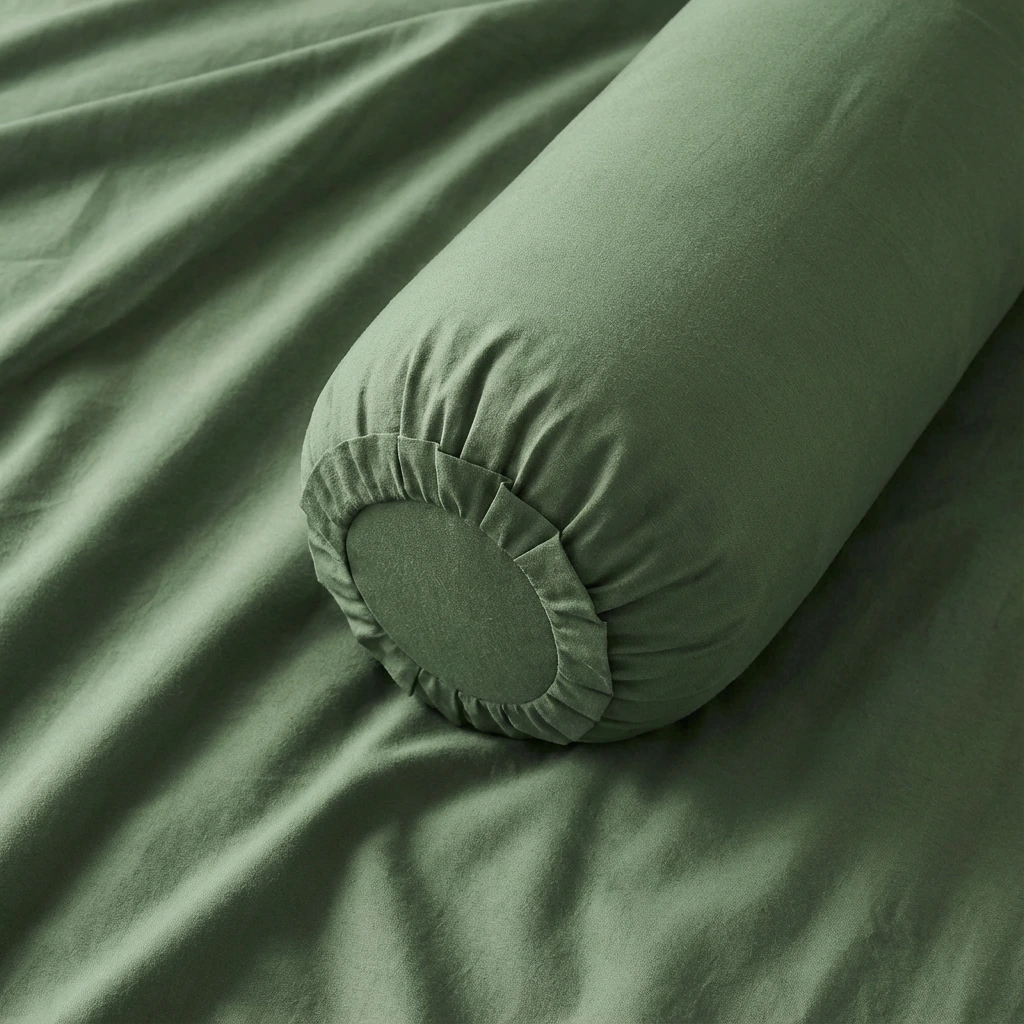 Vỏ Gối Ôm Cotton Satin Màu Trơn 3