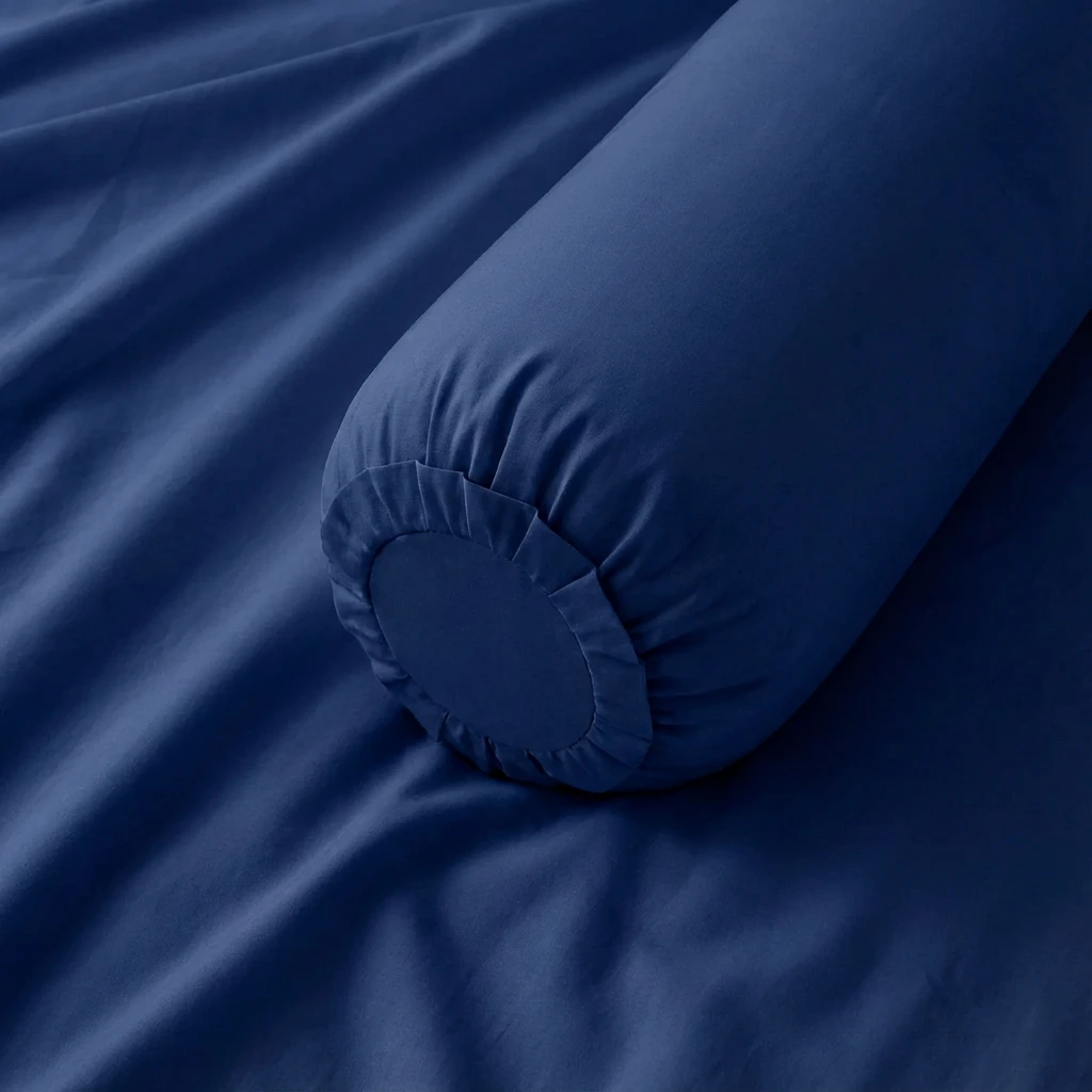 Vỏ Gối Ôm Cotton Satin Màu Trơn 7