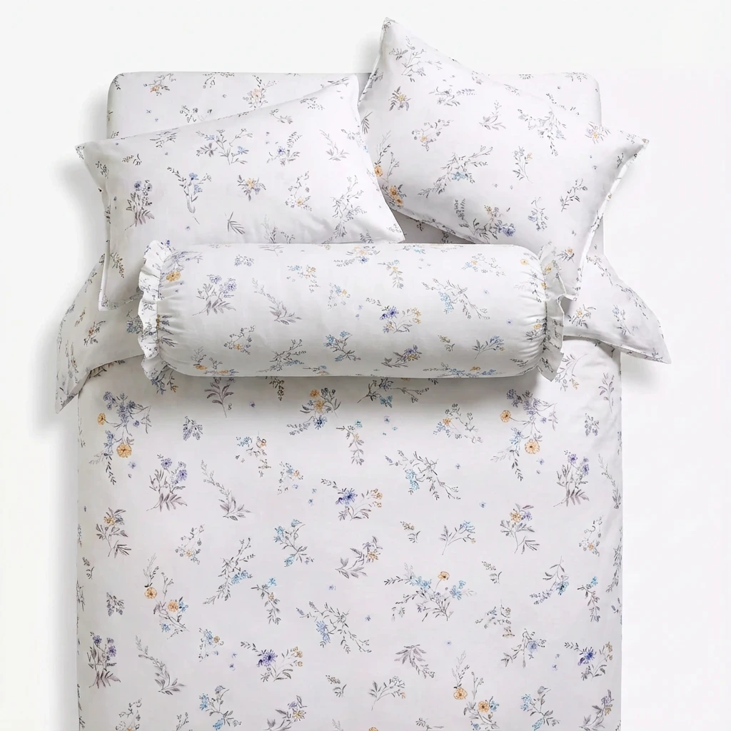 Bộ Ga Gối 4 món Lụa Tencel 60s Họa Tiết 6