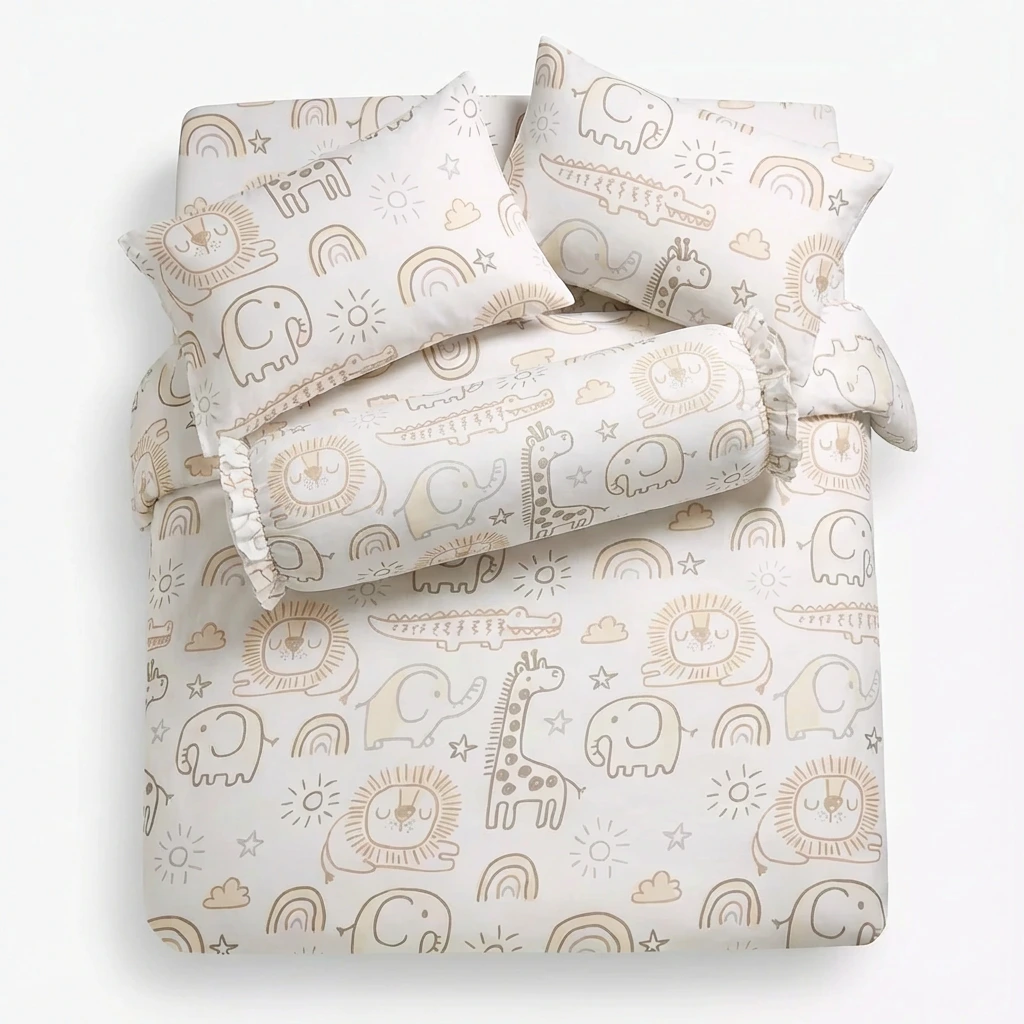 Bộ Ga Gối 4 món Lụa Tencel 60s Họa Tiết 5