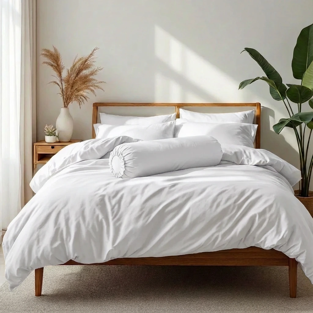 Bộ Ga Gối 4 món Cotton Satin Màu Trơn 11