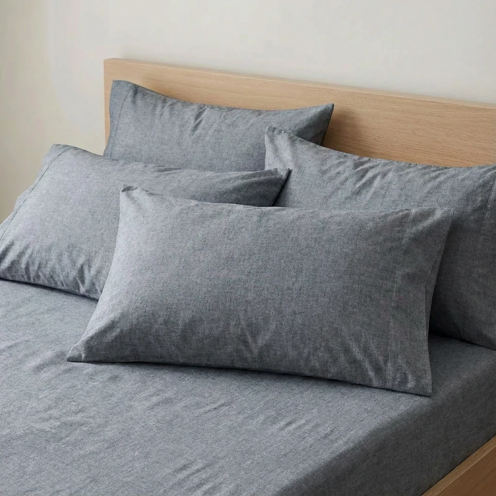 Bộ Ga Gối 3 món Cotton Washed 9