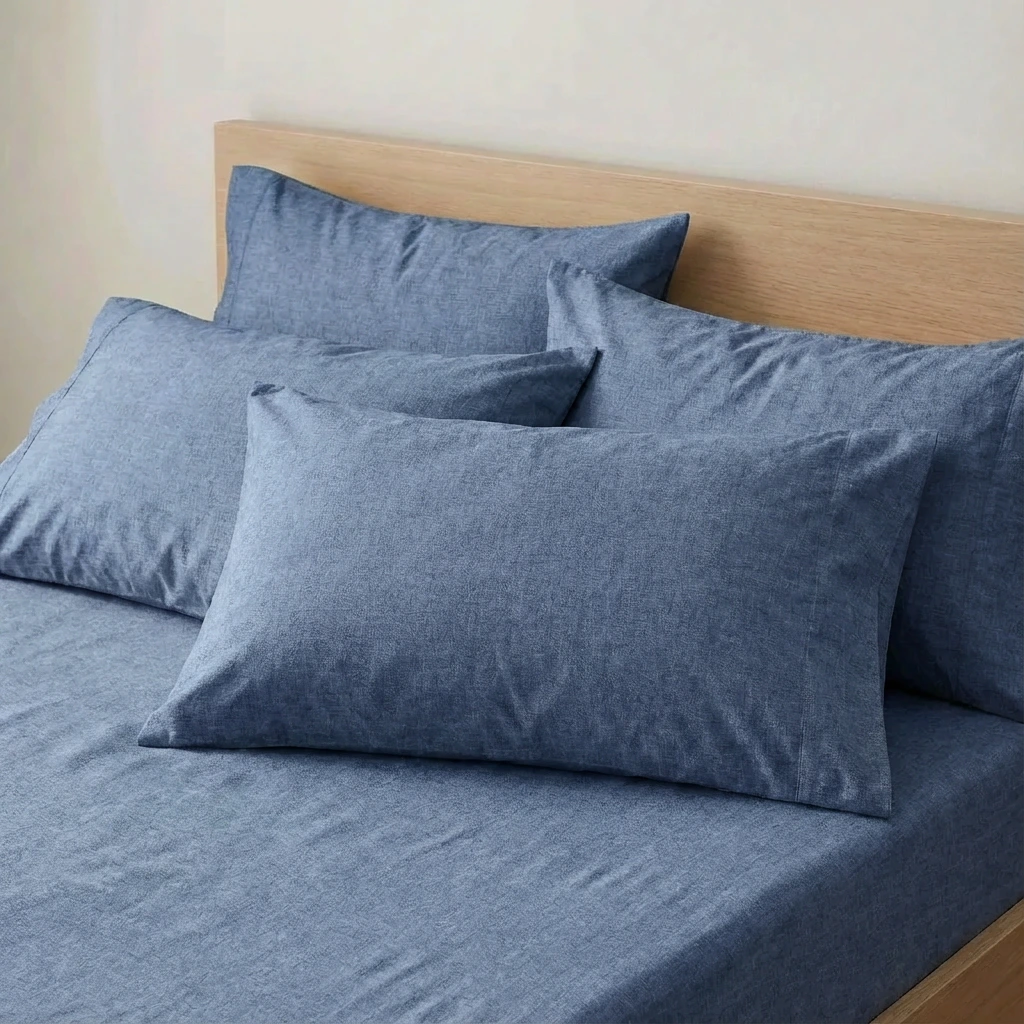 Bộ Ga Gối 3 món Cotton Washed 8