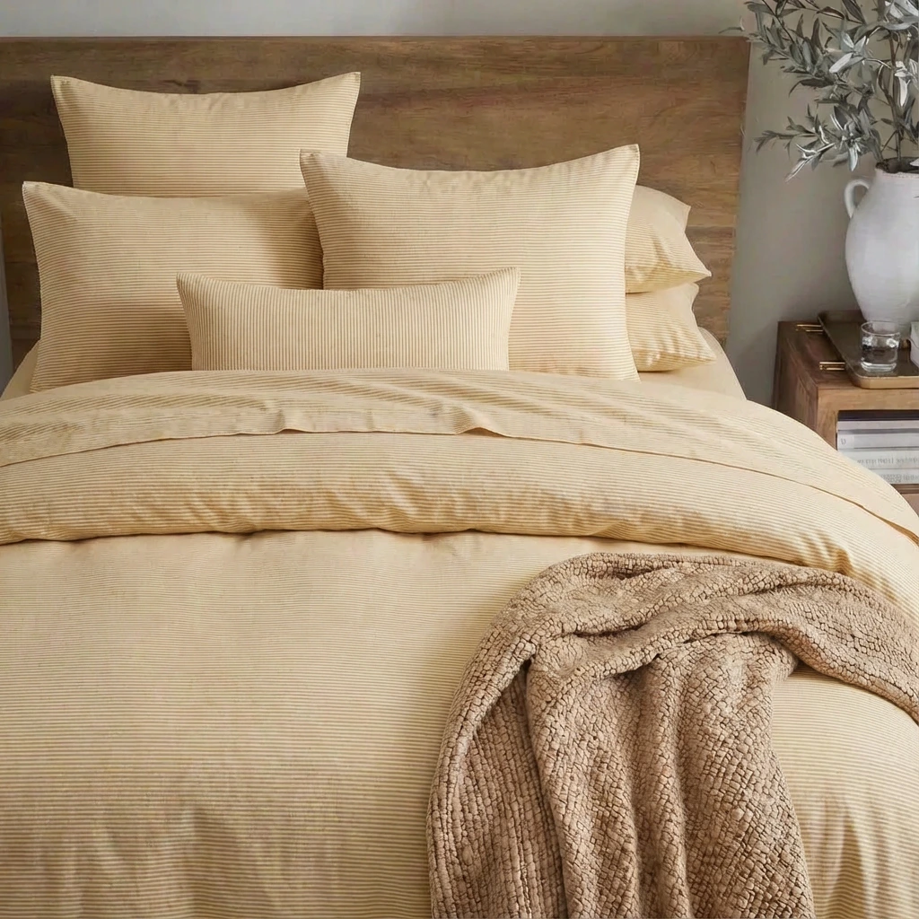 Ga Giường Cotton Washed Bo Thun 14