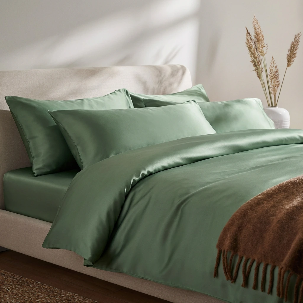 Vỏ Chăn Lụa Tencel 60s Màu Trơn 23