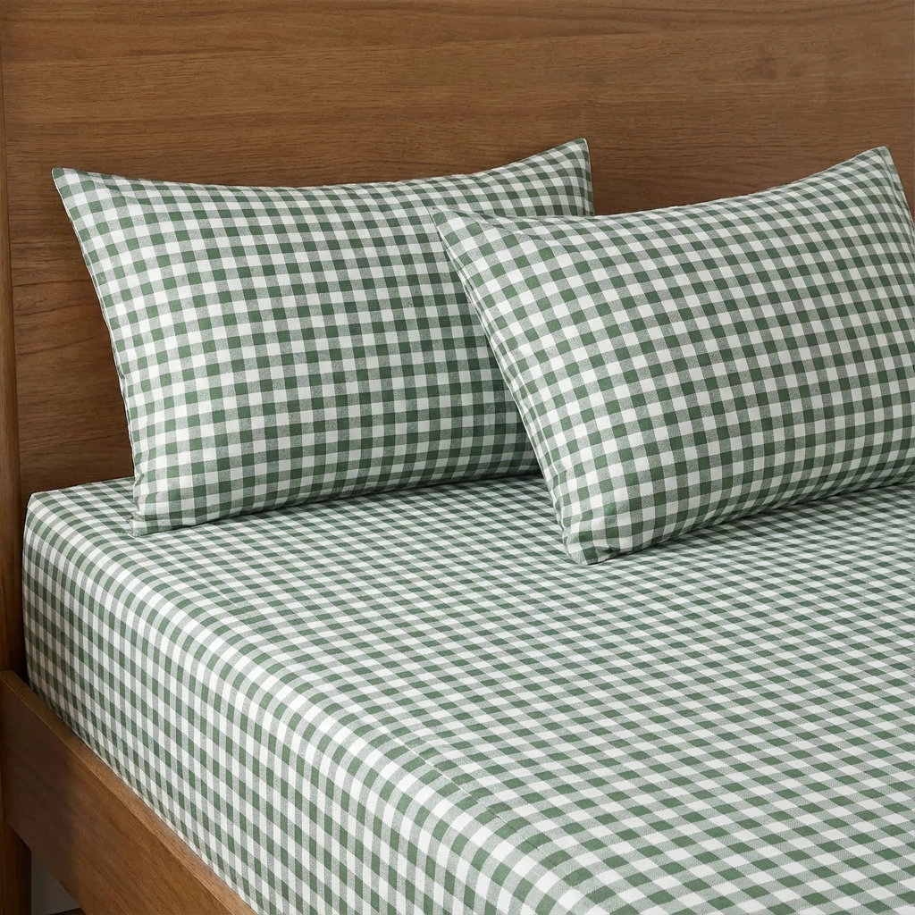 Bộ Ga Gối 3 món Cotton Washed 6