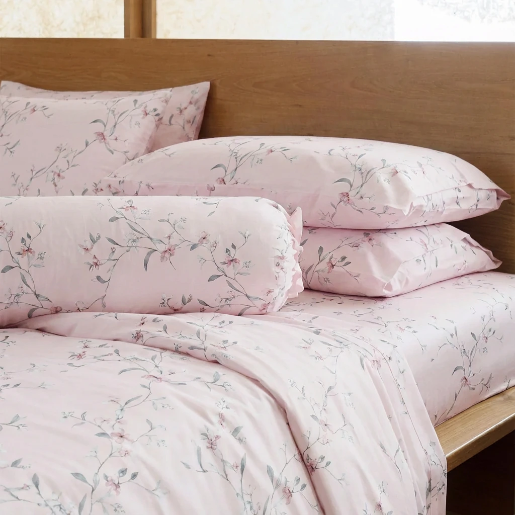 Bộ Chăn Ga Gối 5 món Lụa Tencel 60s Họa Tiết 10