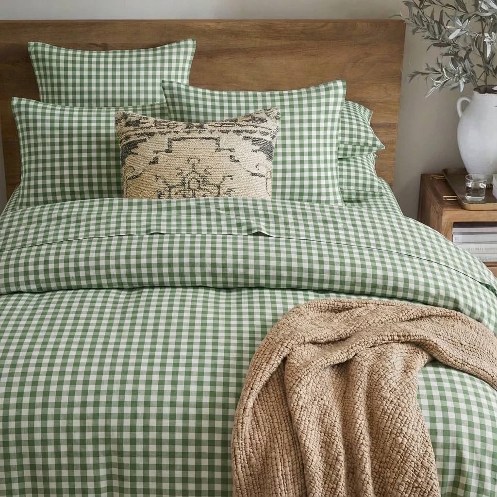 Ga Giường Cotton Washed Bo Thun 17