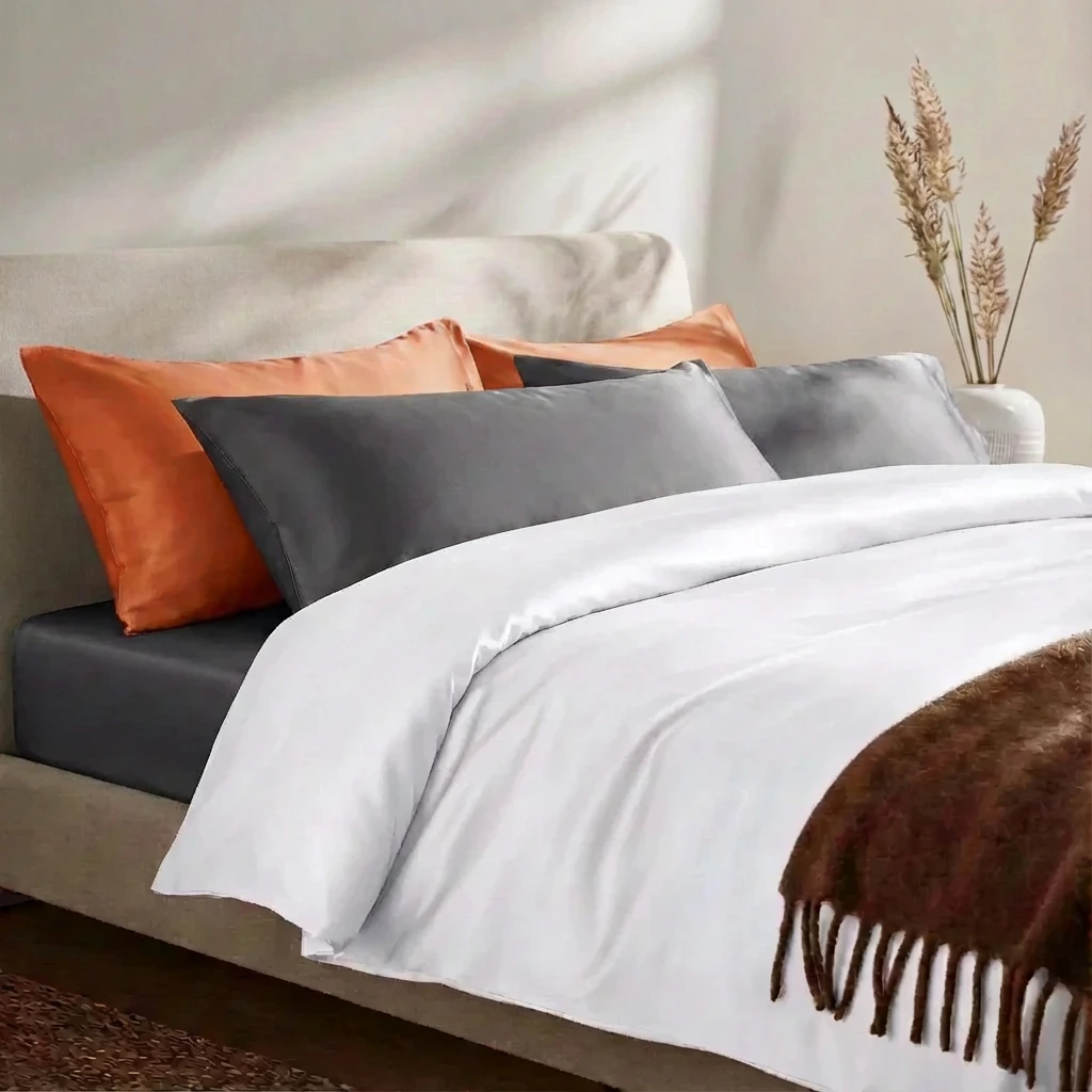 Vỏ Chăn Lụa Tencel 60s Màu Trơn 18