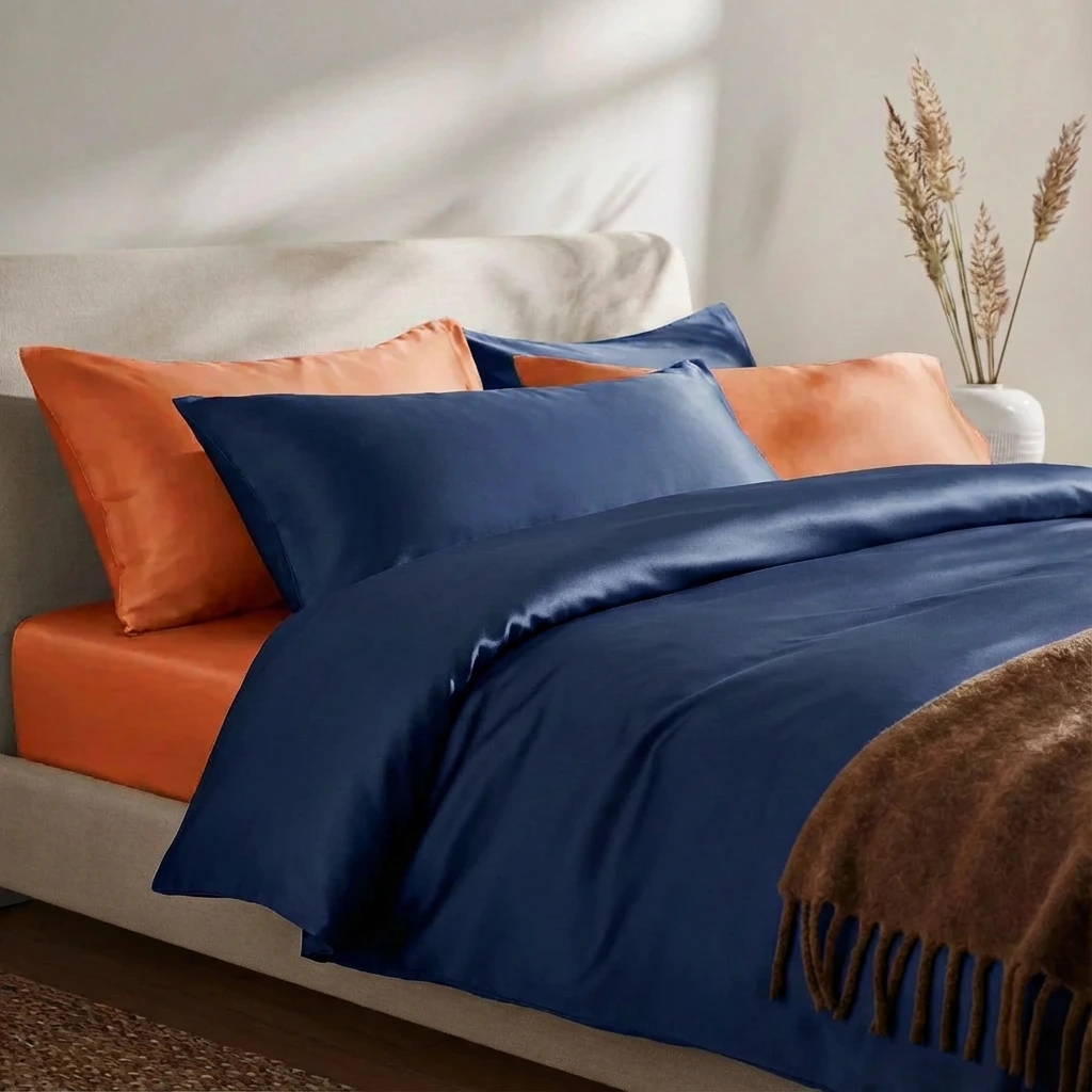 Vỏ Chăn Lụa Tencel 60s Màu Trơn 15