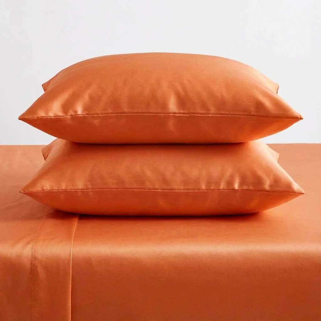 Bộ Ga Gối 3 món Lụa Tencel 60s Màu Trơn 29