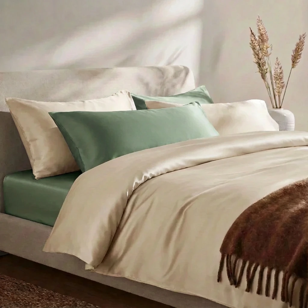 Vỏ Chăn Lụa Tencel 60s Màu Trơn 6