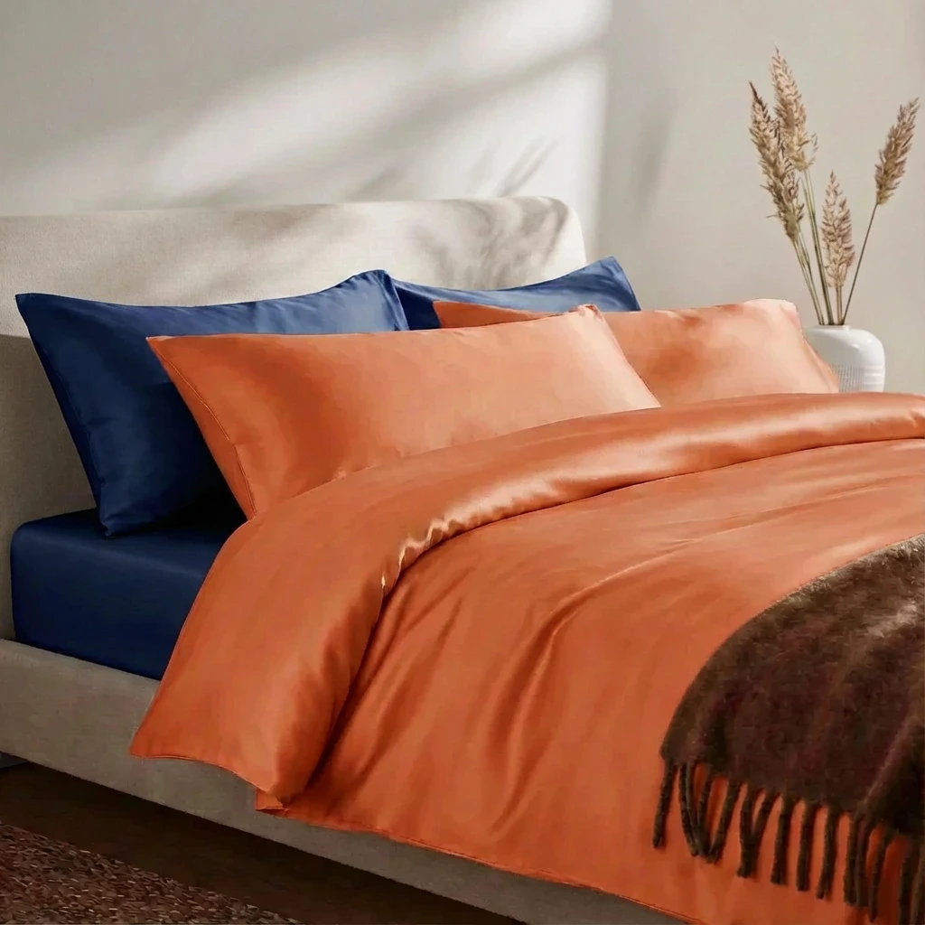 Vỏ Chăn Lụa Tencel 60s Màu Trơn 17