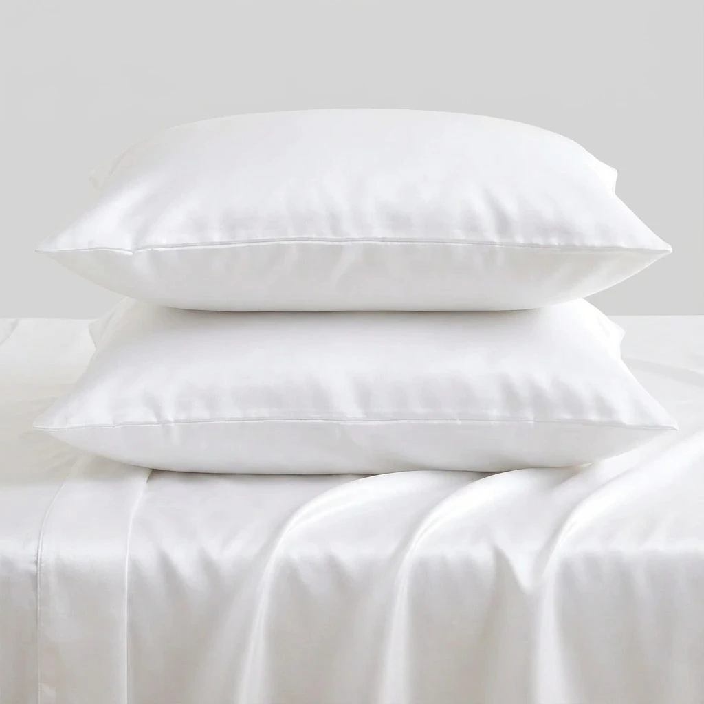 Bộ Ga Gối 3 món Lụa Tencel 60s Màu Trơn 30