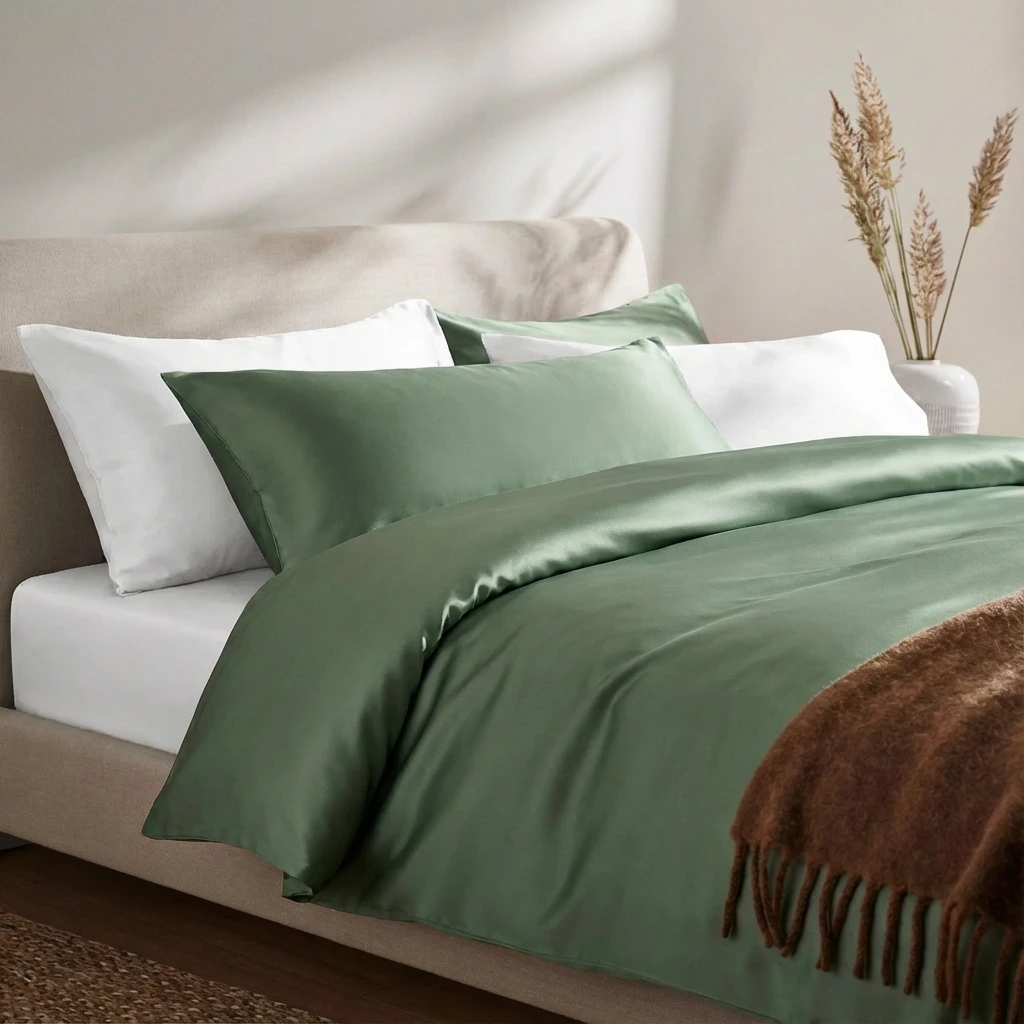 Vỏ Chăn Lụa Tencel 60s Màu Trơn 1