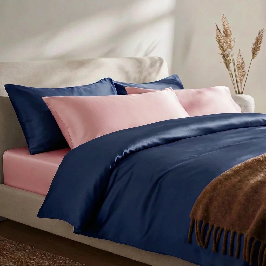 Vỏ Chăn Lụa Tencel 60s Màu Trơn 12