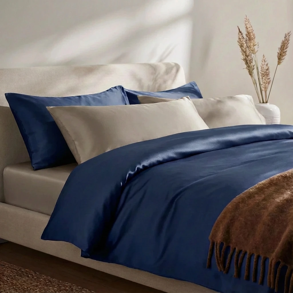 Vỏ Chăn Lụa Tencel 60s Màu Trơn 14