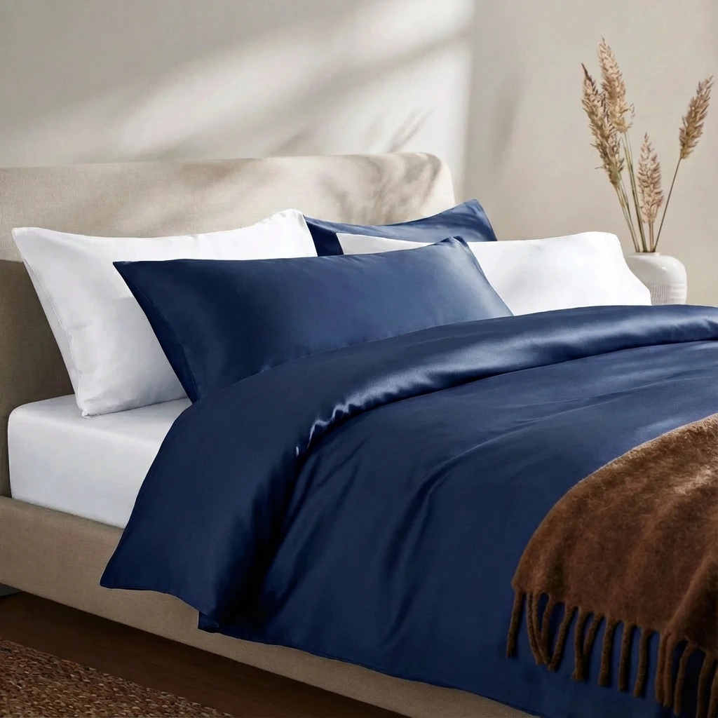 Vỏ Chăn Lụa Tencel 60s Màu Trơn 13