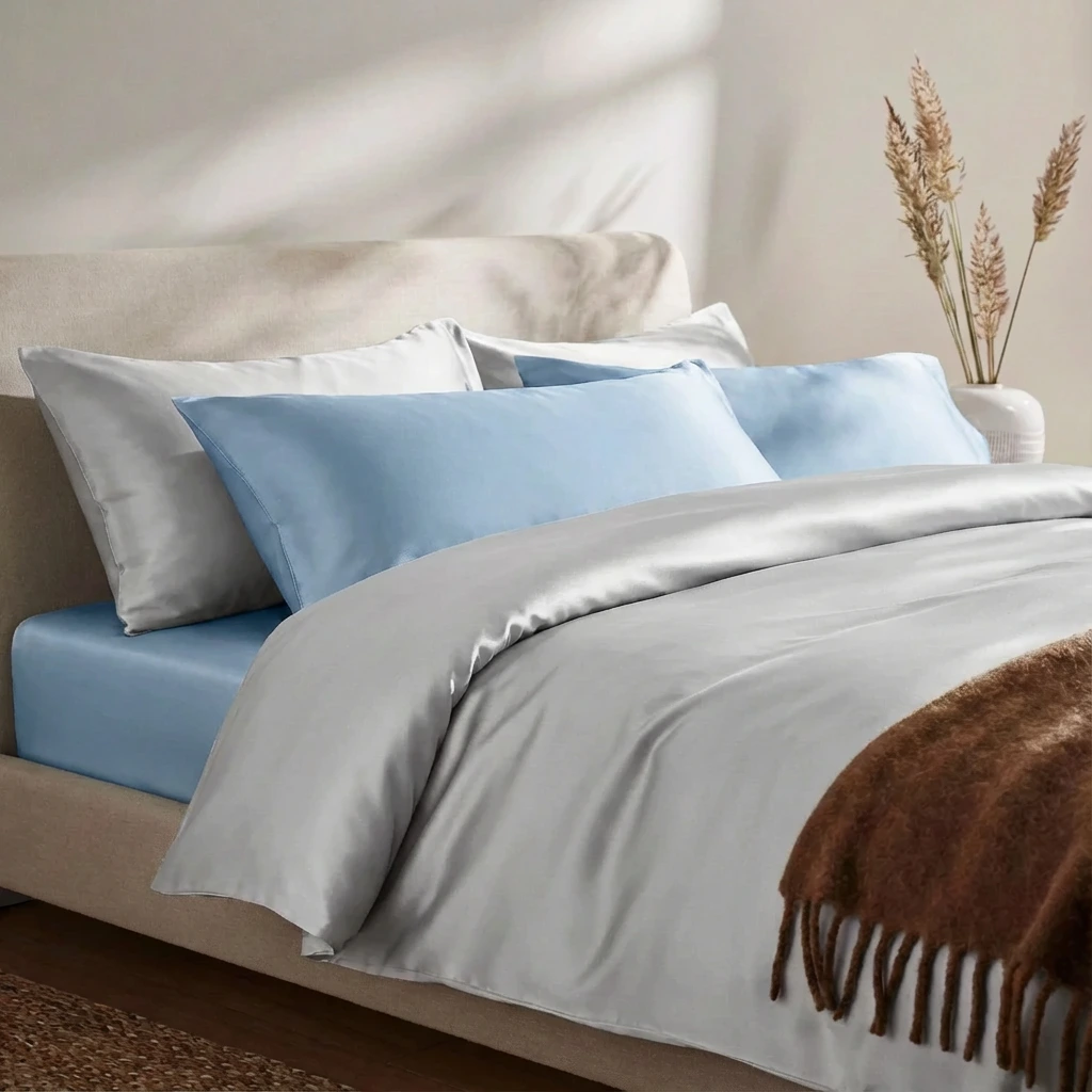 Vỏ Chăn Lụa Tencel 60s Màu Trơn 9