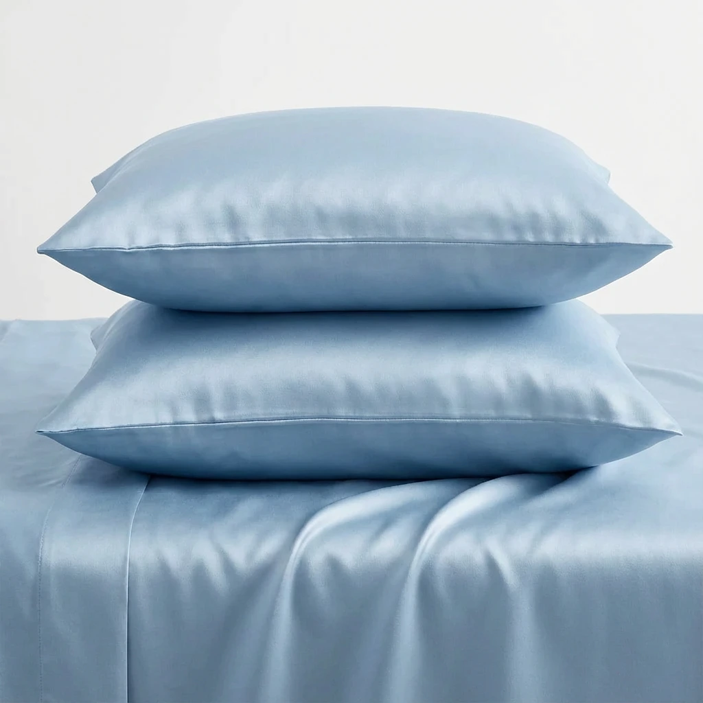 Bộ Ga Gối 3 món Lụa Tencel 60s Màu Trơn 1