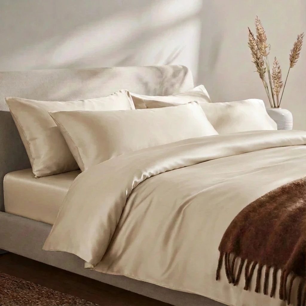 Vỏ Chăn Lụa Tencel 60s Màu Trơn 22