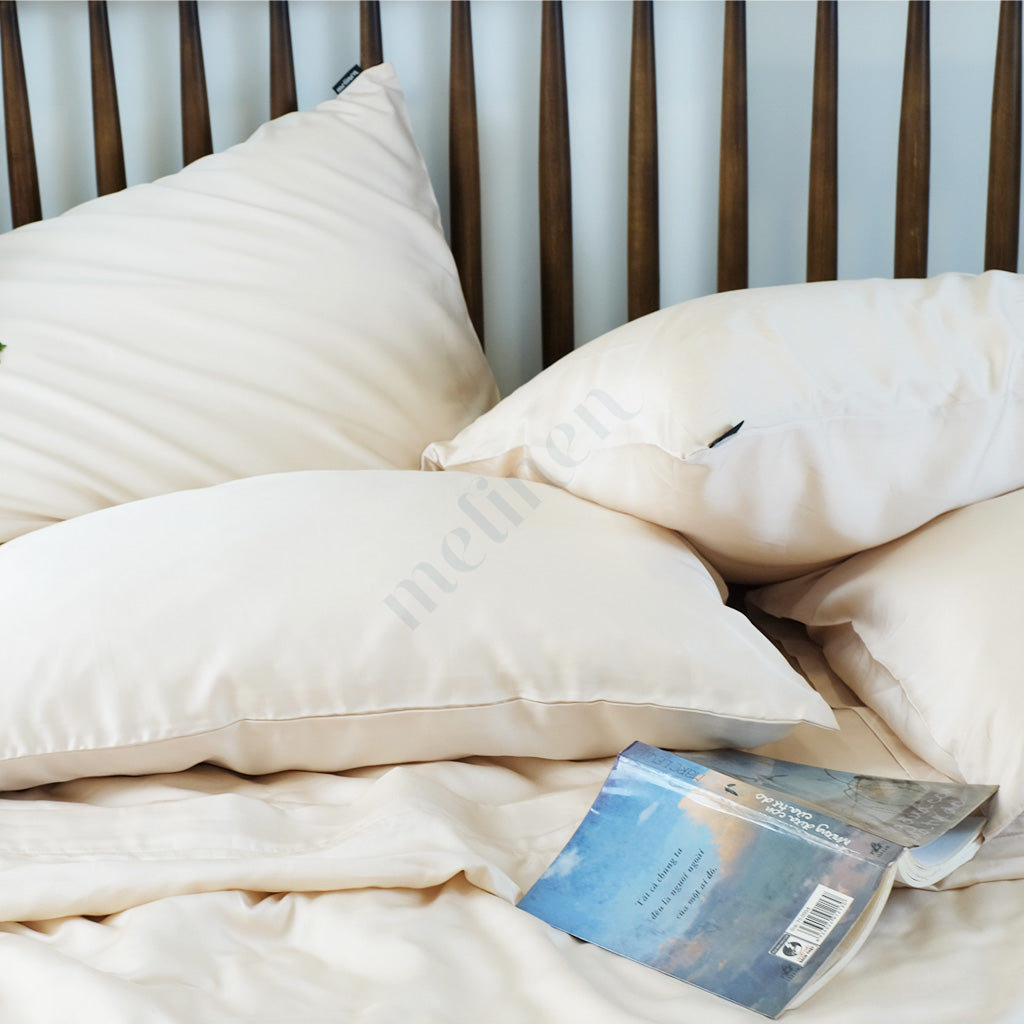 Vỏ Gối Lụa Tencel 60s Màu Trơn