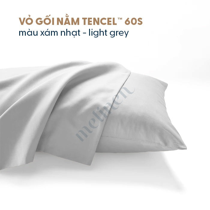 Vỏ Gối Lụa Tencel 60s Màu Trơn