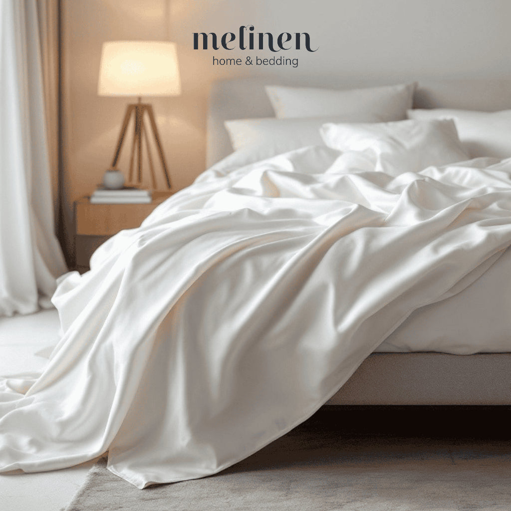 Bộ Chăn Ga Gối 5 món Lụa Tencel 60s Màu Trơn