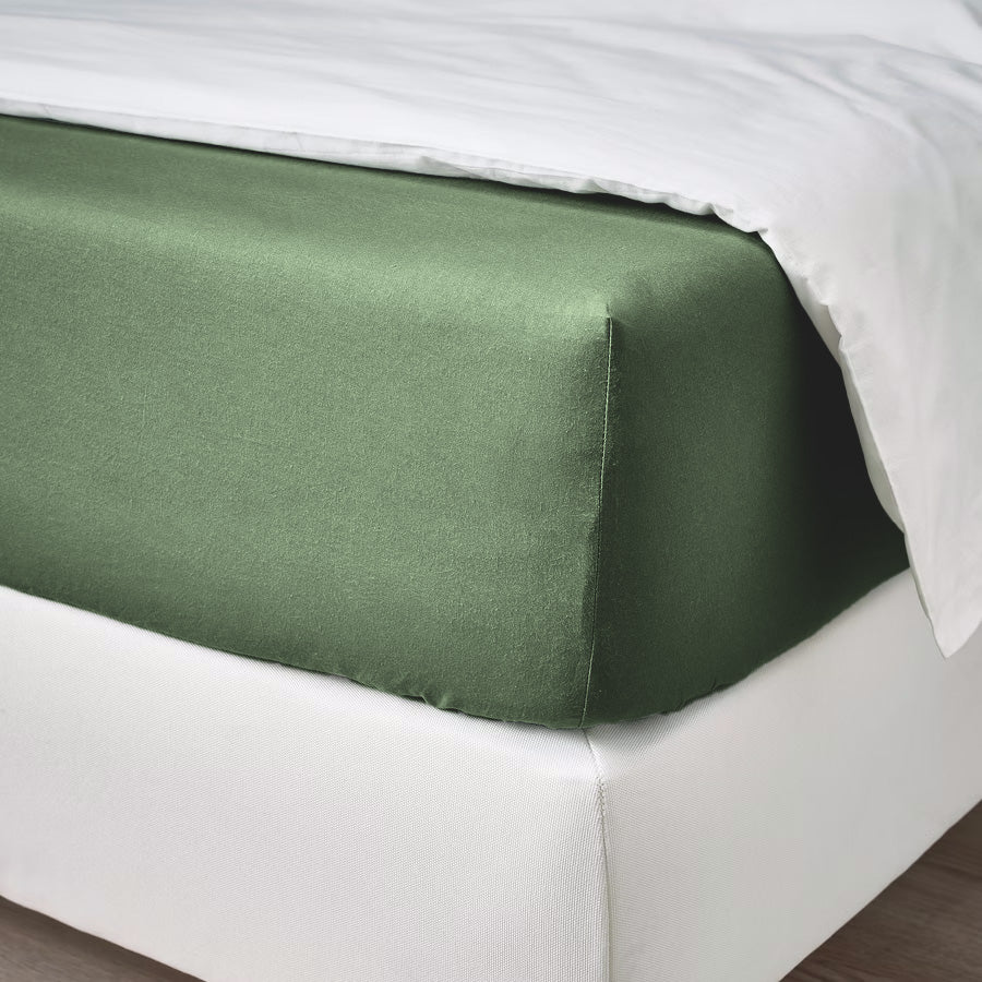 Ga Giường Cotton Satin Màu Trơn