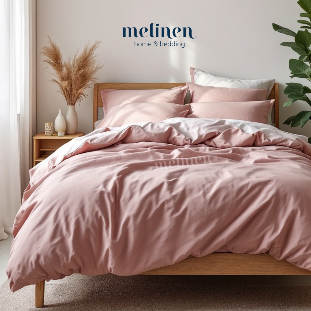 Ga Giường Cotton Satin Màu Trơn