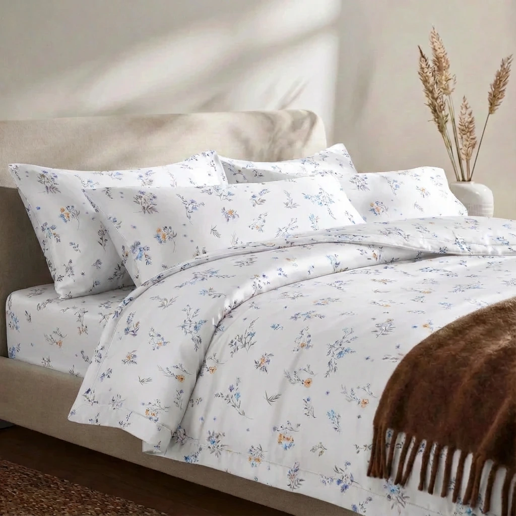 Chăn Chần Gòn Microfiber Lụa Tencel Họa tiết 4