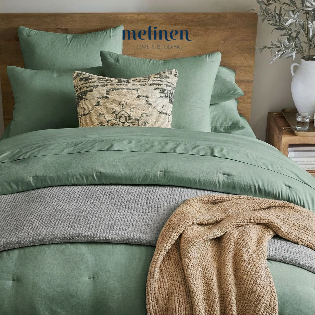 Ga Giường Cotton Washed Bo Thun 13