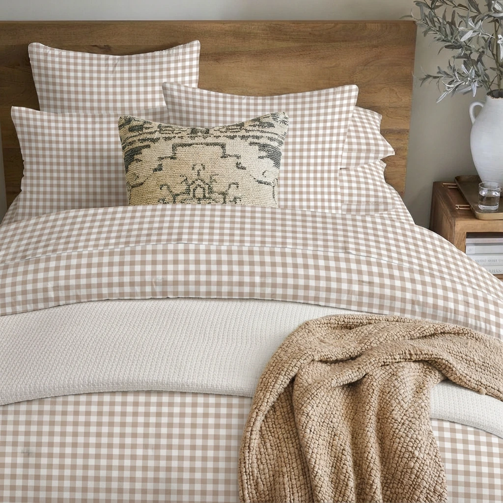 Bộ Chăn Ga Gối 5 món Cotton Washed 8