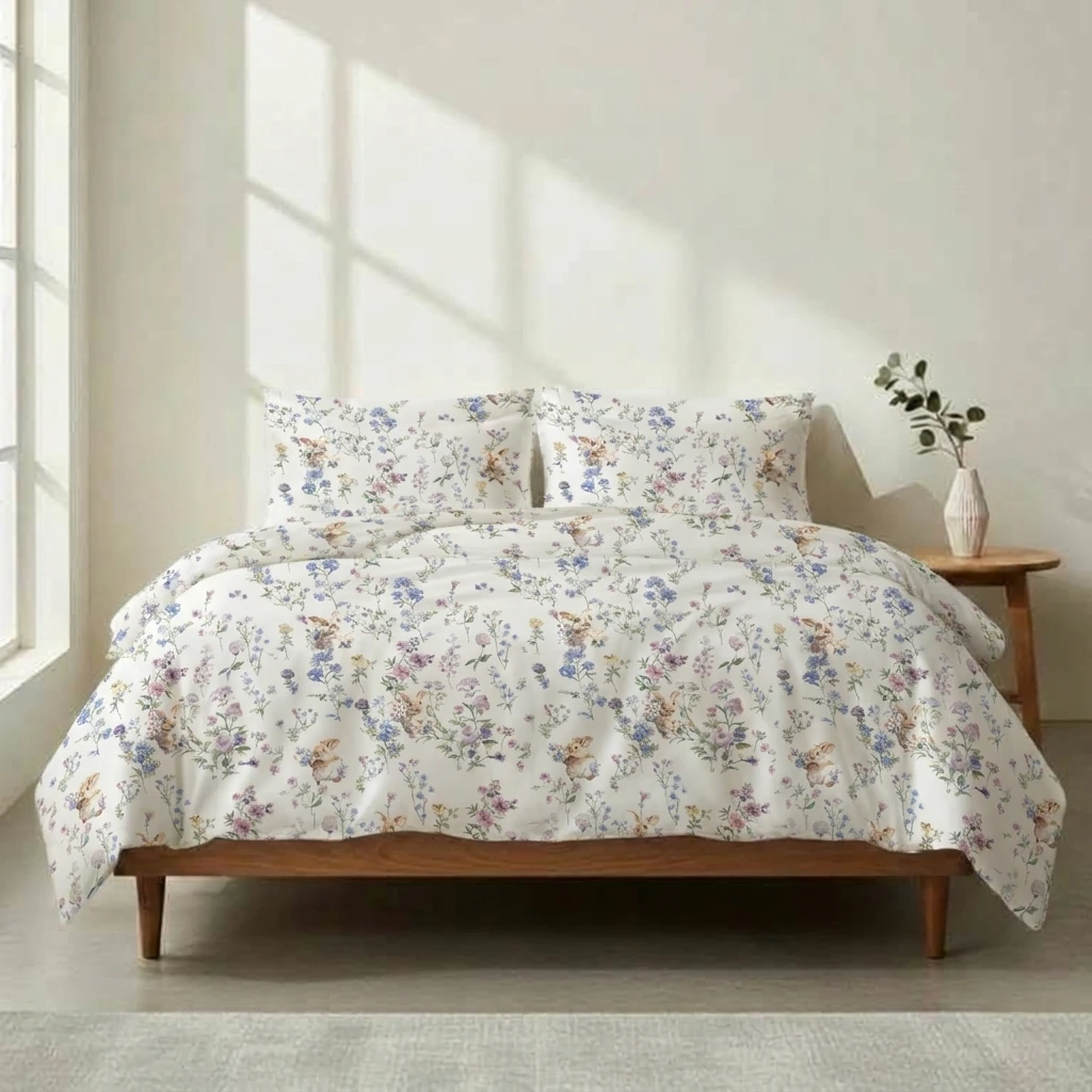 Vỏ Chăn Lụa Tencel 60s Hoạ Tiết 11