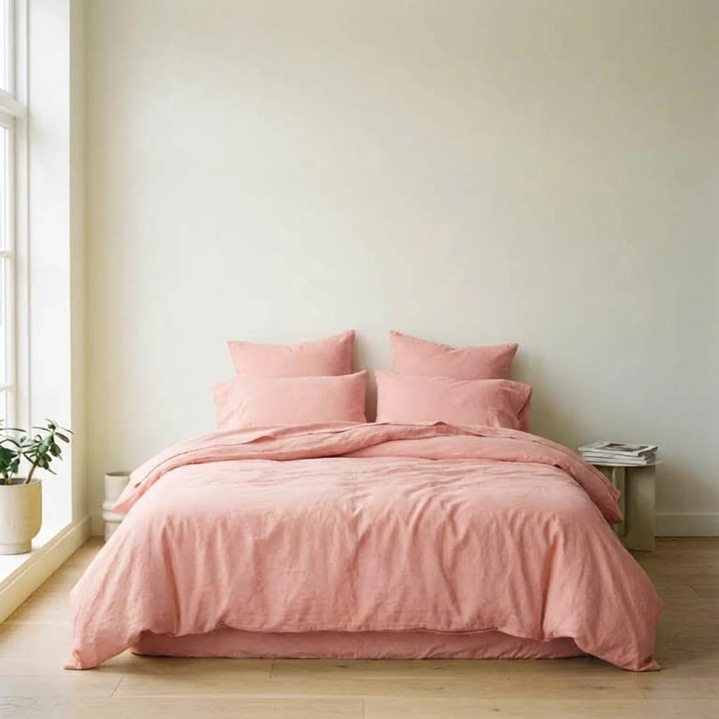 Bộ Chăn Ga Gối 5 món Cotton Washed 17