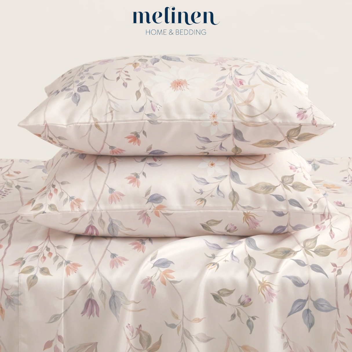 Bộ Ga Gối 3 món Lụa Tencel 60s Họa Tiết 9