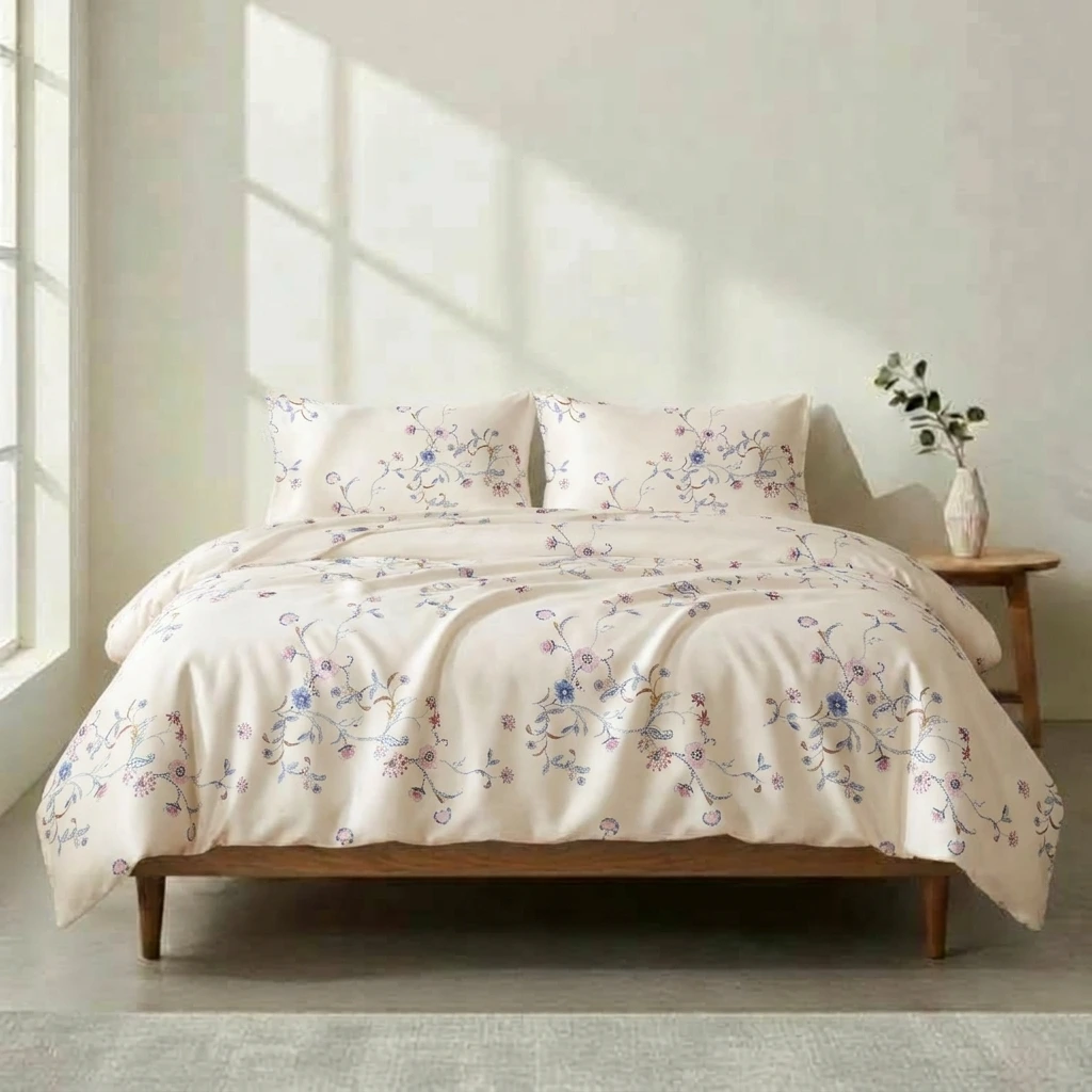 Vỏ Chăn Lụa Tencel 60s Hoạ Tiết 12