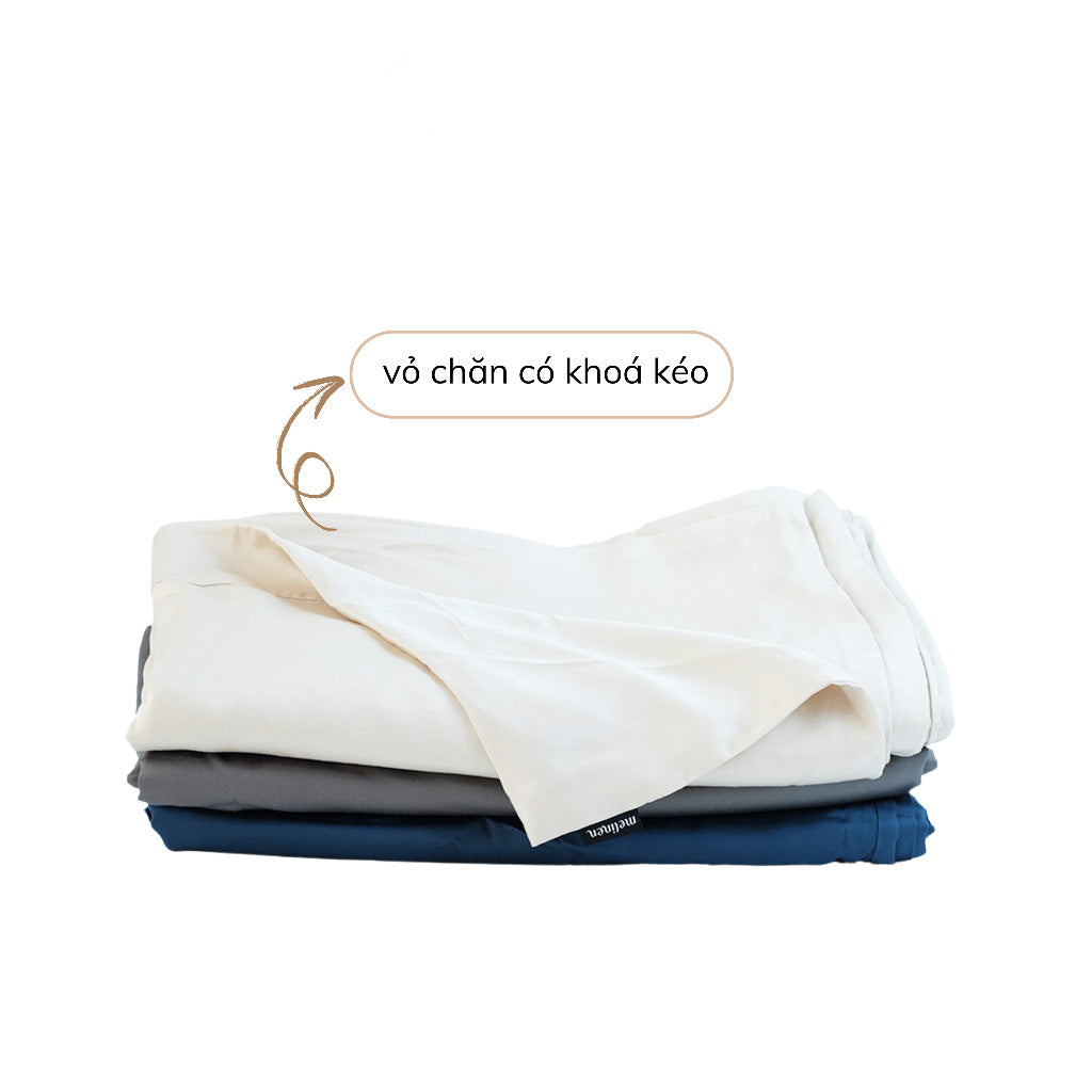 Vỏ Chăn Cotton Satin Màu Trơn
