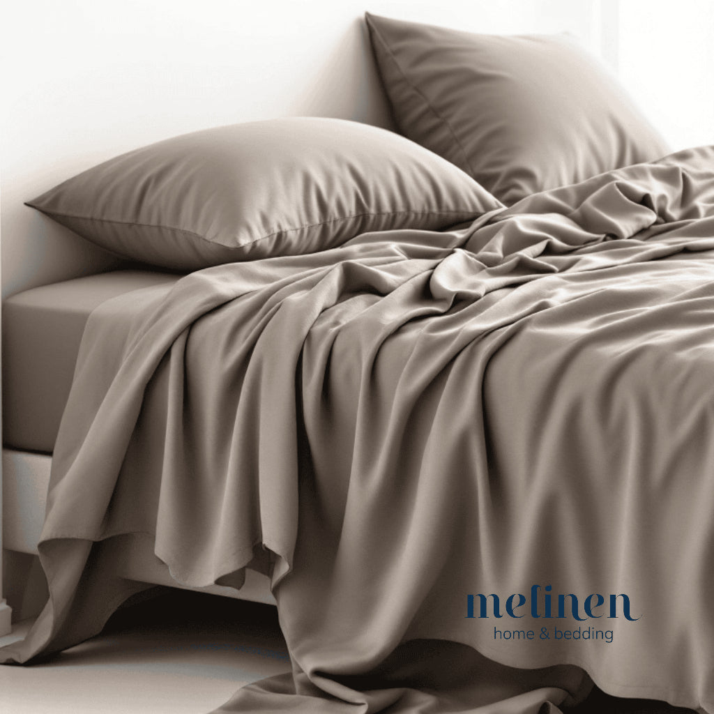 Bộ Ga Gối 4 món Lụa Tencel 60s Màu Trơn
